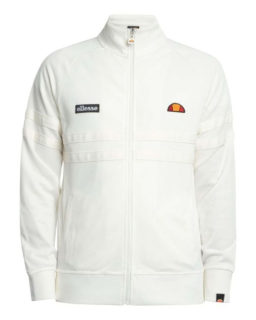 Ellesse White Rimini Track Jacket for men