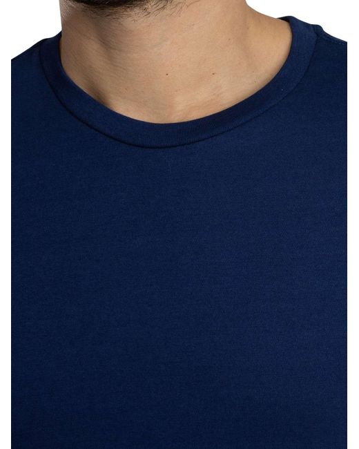 Calvin Klein Blue 3 Pack Classic Lounge T-shirt for men