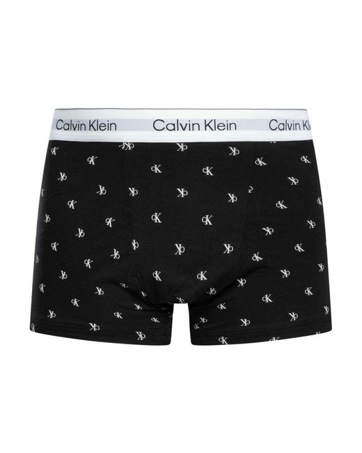 Calvin Klein Black 3 Pack Relaxed Fit Trunks for men