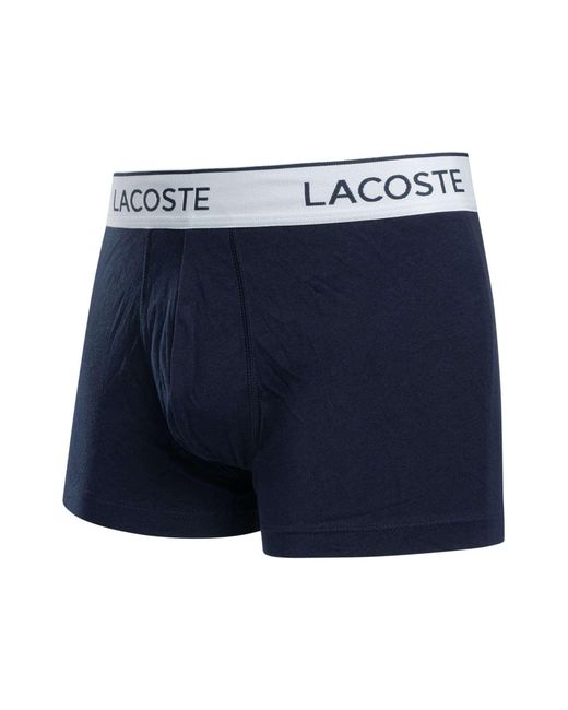 Lacoste Blue 3 Pack Trunks for men