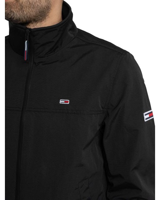 Tommy Hilfiger Black Essential Casual Bomber Jacket for men
