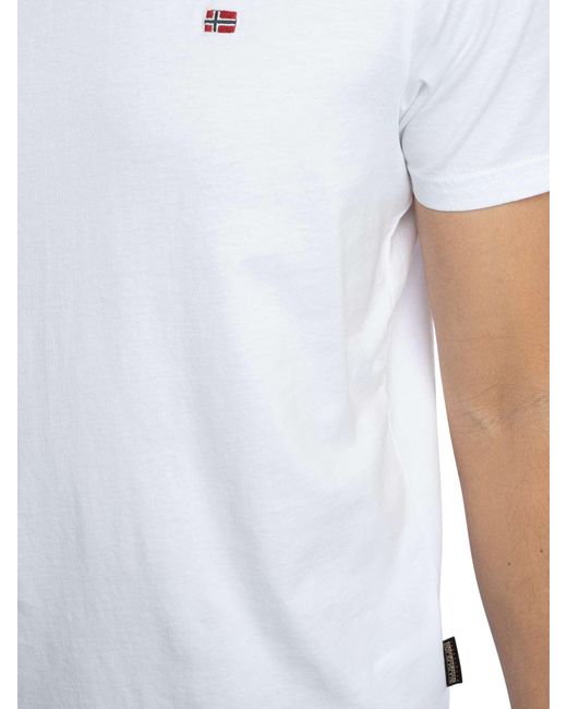 Napapijri White Salis Regular T-shirt for men