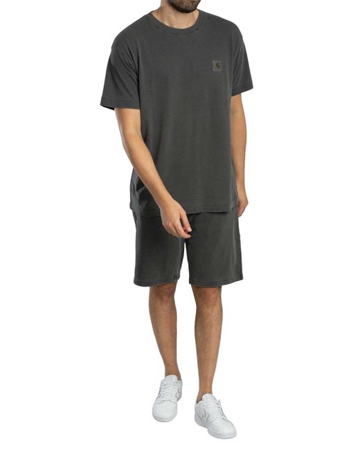 Carhartt Black Nelson Sweat Shorts for men