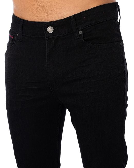 Tommy Hilfiger Simon Skinny Jeans in Black for Men | Lyst