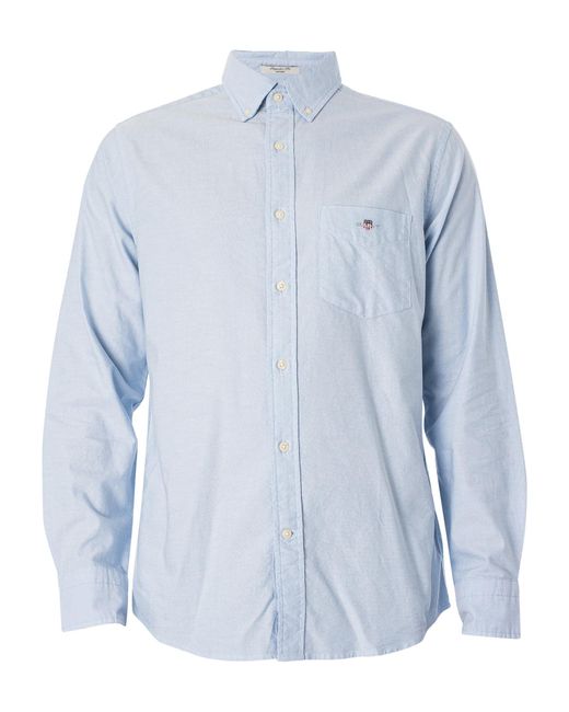 Gant Blue Regular Oxford Shirt for men