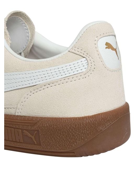 PUMA White Palermo Leather Trainers for men