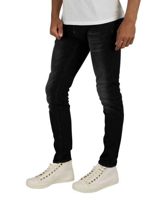 G-Star RAW Revend Skinny Jeans in Black for Men | Lyst