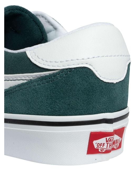 Vans Blue Brooklyn Suede Canvas Trainers for men