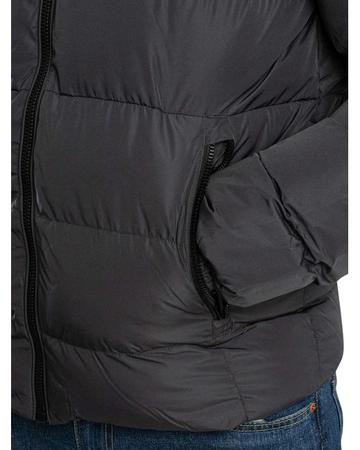 Superdry Gray Hooded Sport Puffer Jacket for men