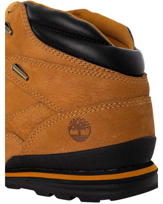 Timberland Euro Rock Mid Hiker Boots in Brown for Men | Lyst