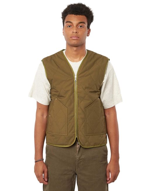 John Elliott Panelled Deck Liner Jacket Vest in Green for Men | Lyst