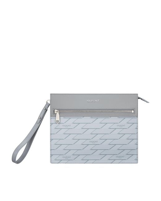 S T Dupont Gray Monogram 1872 Pouch for men