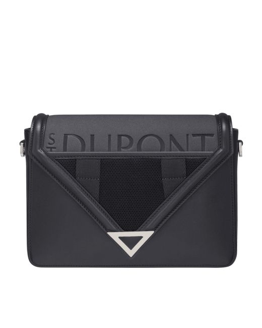 S T Dupont Black Defi Explorer Messenger for men