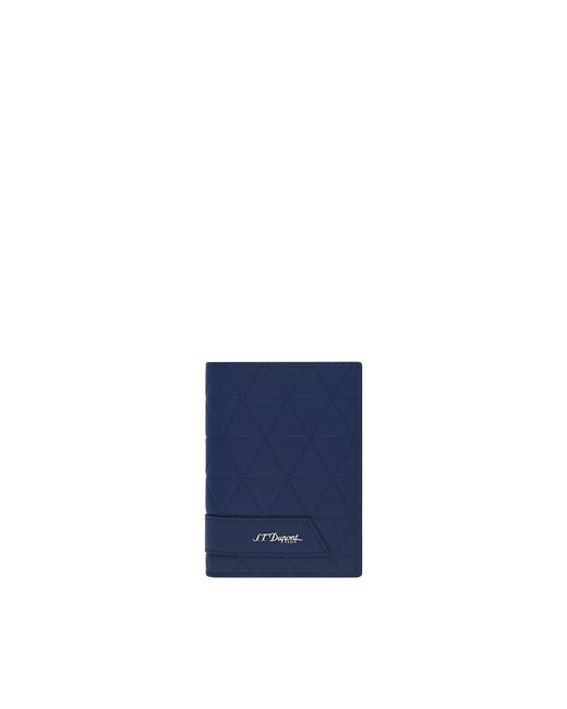 S T Dupont Blue Firehead Wallet for men