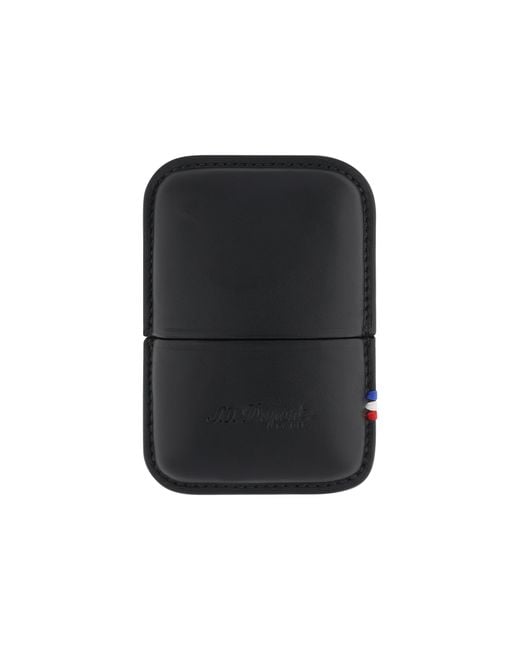 S T Dupont Black Ligne 2 Lighter Case for men
