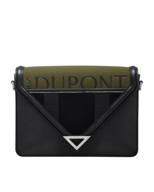 S T Dupont Black Defi Explorer Messenger for men