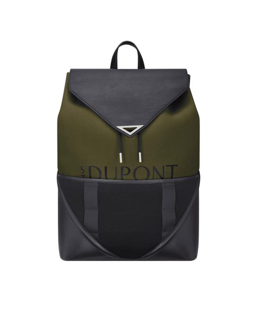 S T Dupont Green Defi Explorer Backpack for men