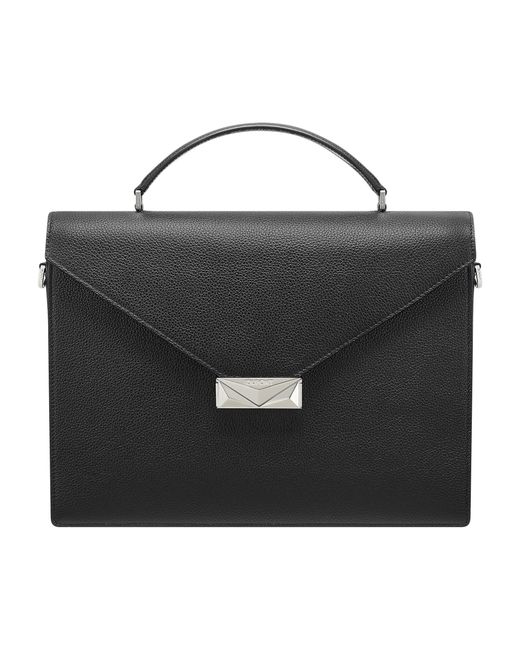 S T Dupont Black Classic Briefcase for men