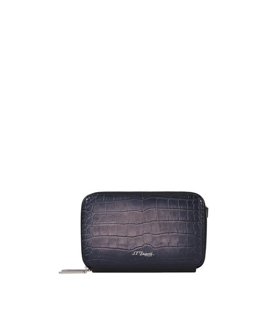 S T Dupont Blue Atelier Small Cigar Pouch for men