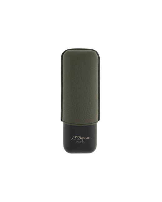 S T Dupont Green 2 Cigar Case for men