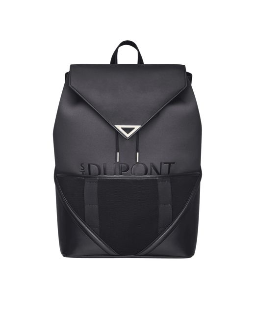 S T Dupont Black Defi Explorer Backpack for men