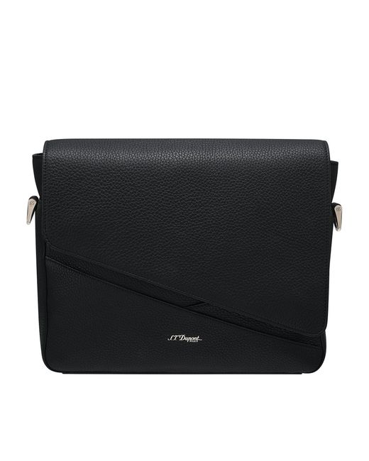 S T Dupont Black Neo Capsule Messenger for men