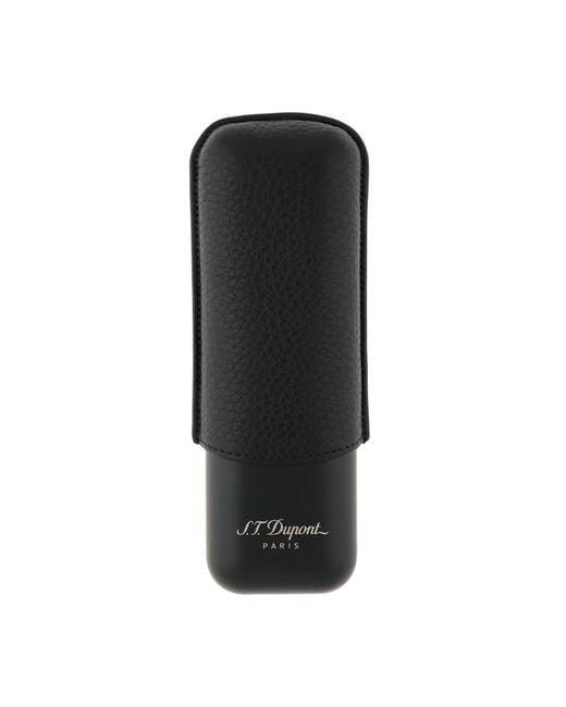 S T Dupont Black 2 Cigar Case for men