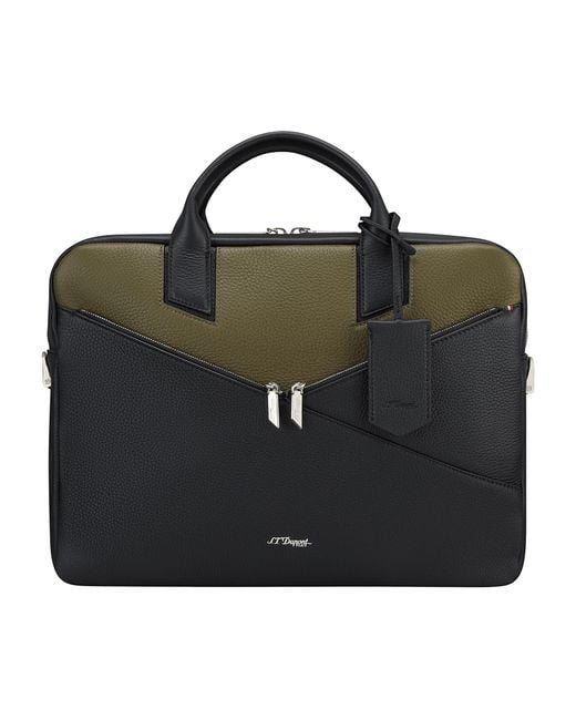 S T Dupont Black Neo Capsule Document Holder for men