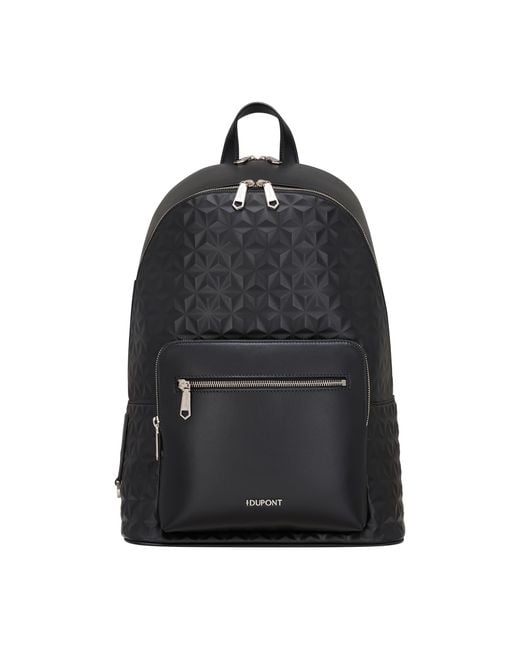 S T Dupont Black Apex Backpack for men