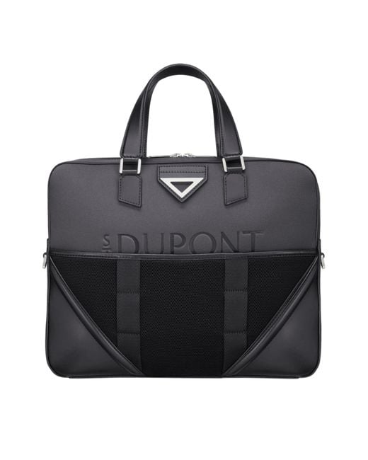 S T Dupont Black Defi Explorer Document Holder for men