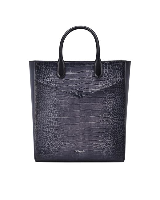 S T Dupont Blue Atelier Cabas for men