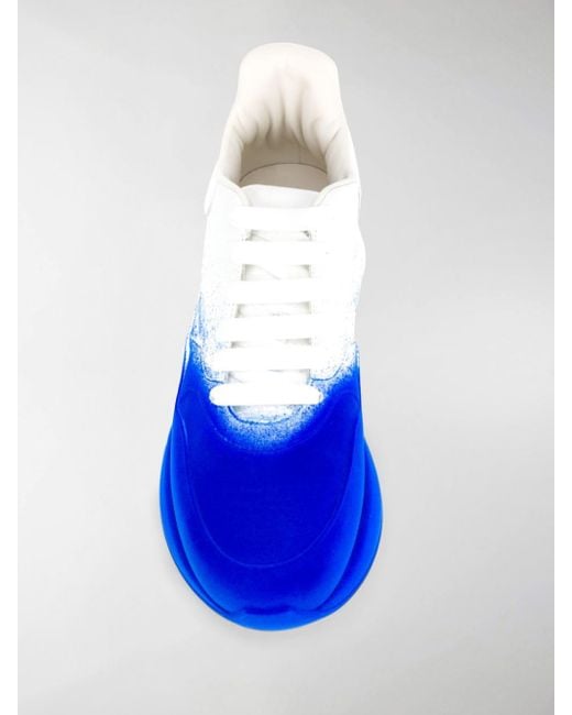 Alexander McQueen Spray Paint Sneakers in Blue for Men Lyst