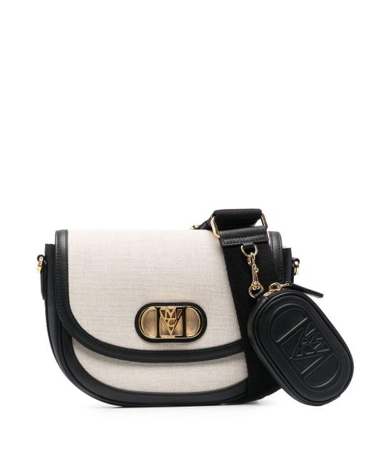 MCM Travia Canvas Crossbody Bag in Black Lyst