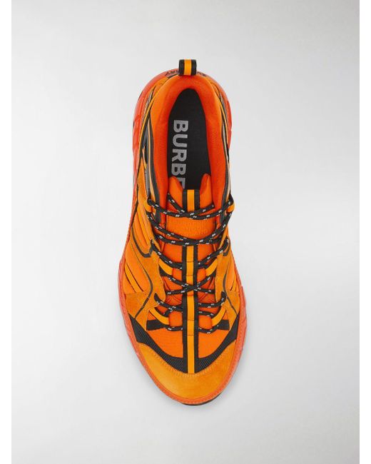 burberry sneakers orange