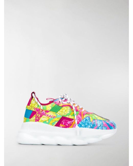 pink versace trainers