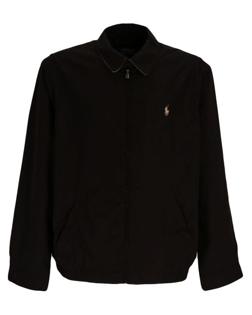 Polo Ralph Lauren Cotton Harrington Windbreaker Jacket in Black for Men ...