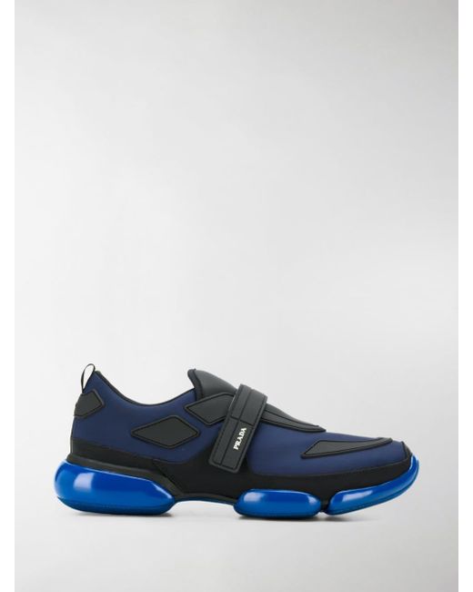 Prada Synthetic Cloudburst Sneakers in Blue for Men - Lyst