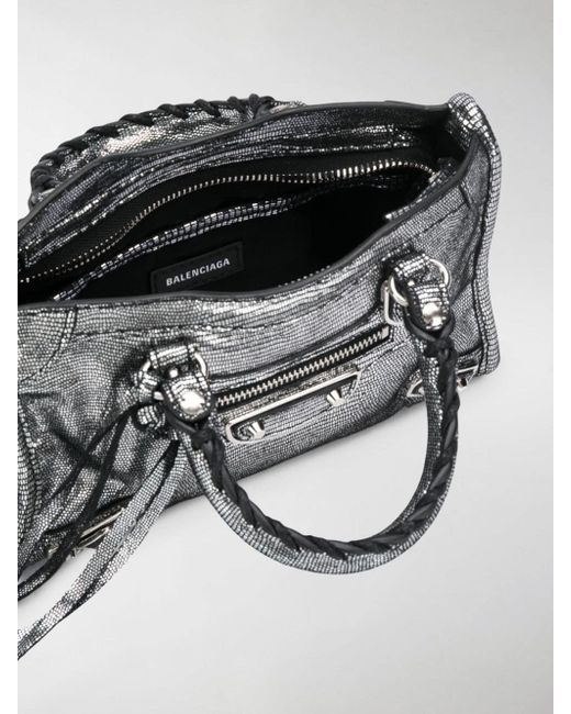Balenciaga Mini Nano City Tote in Metallic - Lyst