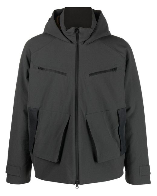 GR10K Hooded Padded Bomber Jacket in Grey (Black) for Men Lyst Australia