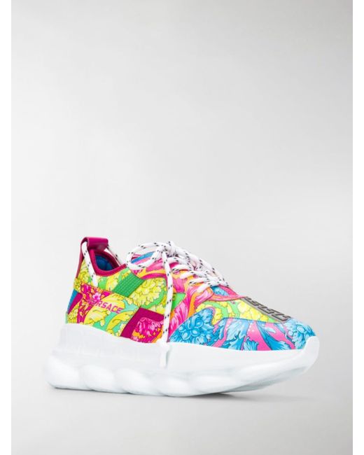 versace floral shoes