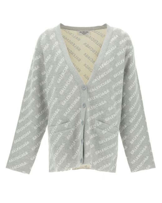balenciaga grey cardigan