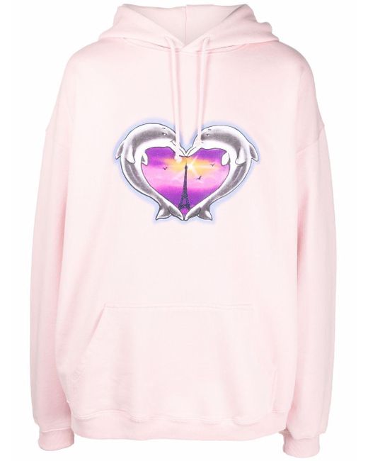 pink drawstring hoodie