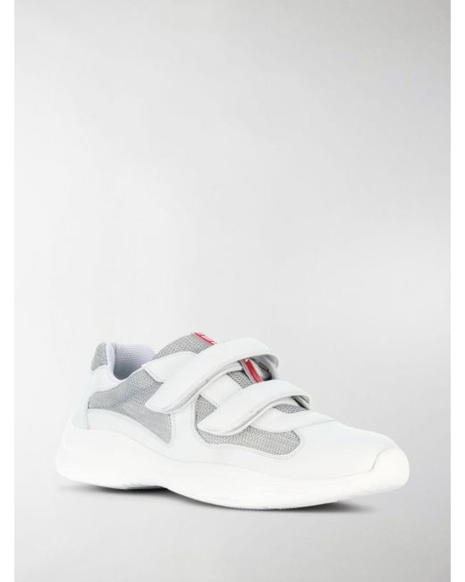 Prada Sneakers mit Klettverschluss in Weiß für Herren | Lyst DE