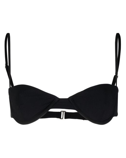Anemos Underwire Cup Bikini Bra in Black | Lyst