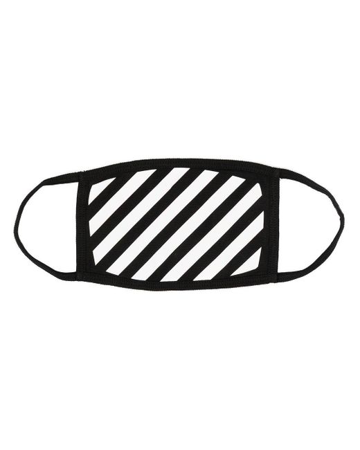 Off-White c/o Virgil Abloh Baumwolle Mundschutz mit diagonalen Streifen in  Schwarz für Herren - Sparen Sie 21% - Lyst