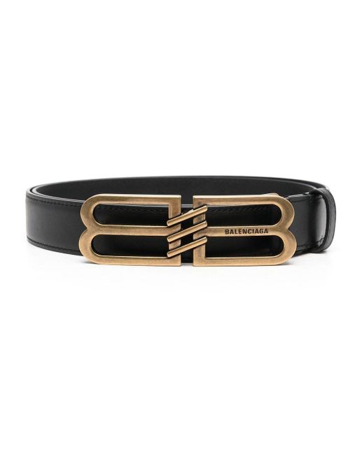 Balenciaga Bb Signature 30 Buckled Belt in Black for Men | Lyst