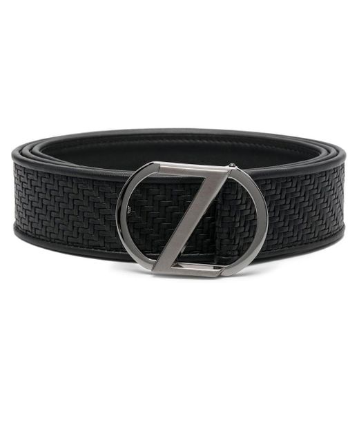 Ermenegildo Zegna Z-buckle Leather Belt 