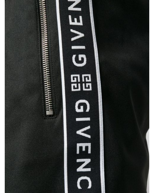 givenchy logo stripe track pants