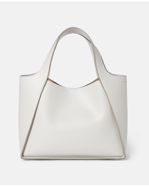 Stella McCartney White Logo Crossbody Tote Bag