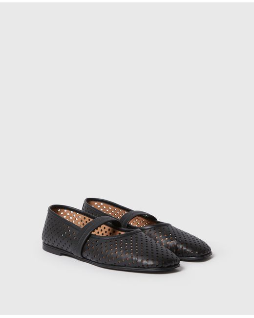 Stella McCartney White Ryder Perforated Ballet Flats